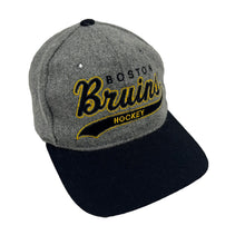 Load image into Gallery viewer, Boston Bruins Wool Script Logo Starter Hat - Adjustable
