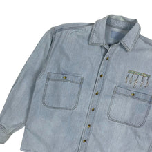 Load image into Gallery viewer, National Wildlife Wolf Denim Shirt - Size M
