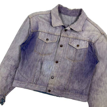 Load image into Gallery viewer, Custom Dyed Americana Denim Jacket - Size S/M
