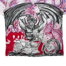 Load image into Gallery viewer, All Over Print Demon Biker Tee - Size M
