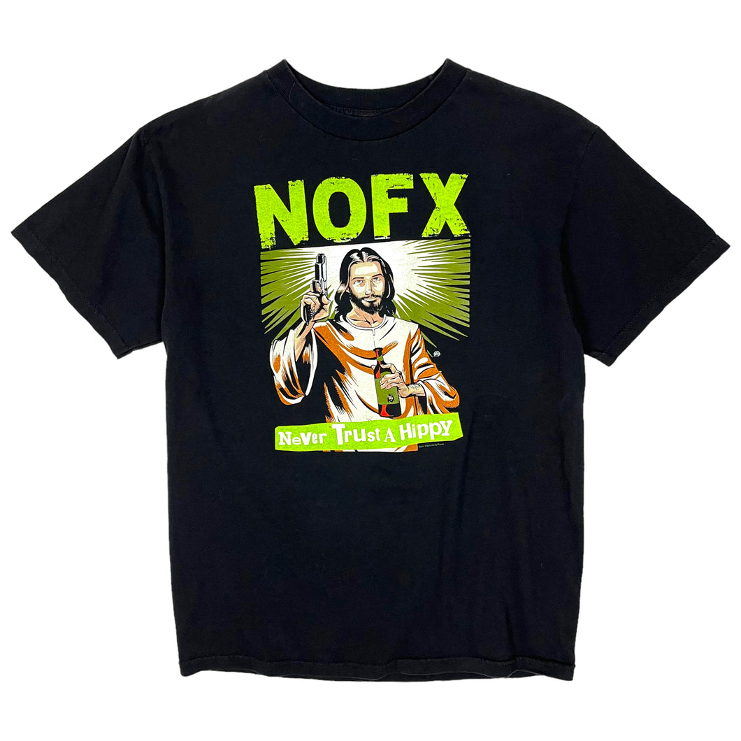 NOFX Never Trust A Hippy Fat Wreck Records Tee - Size L