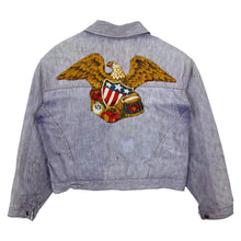 Load image into Gallery viewer, Custom Dyed Americana Denim Jacket - Size S/M

