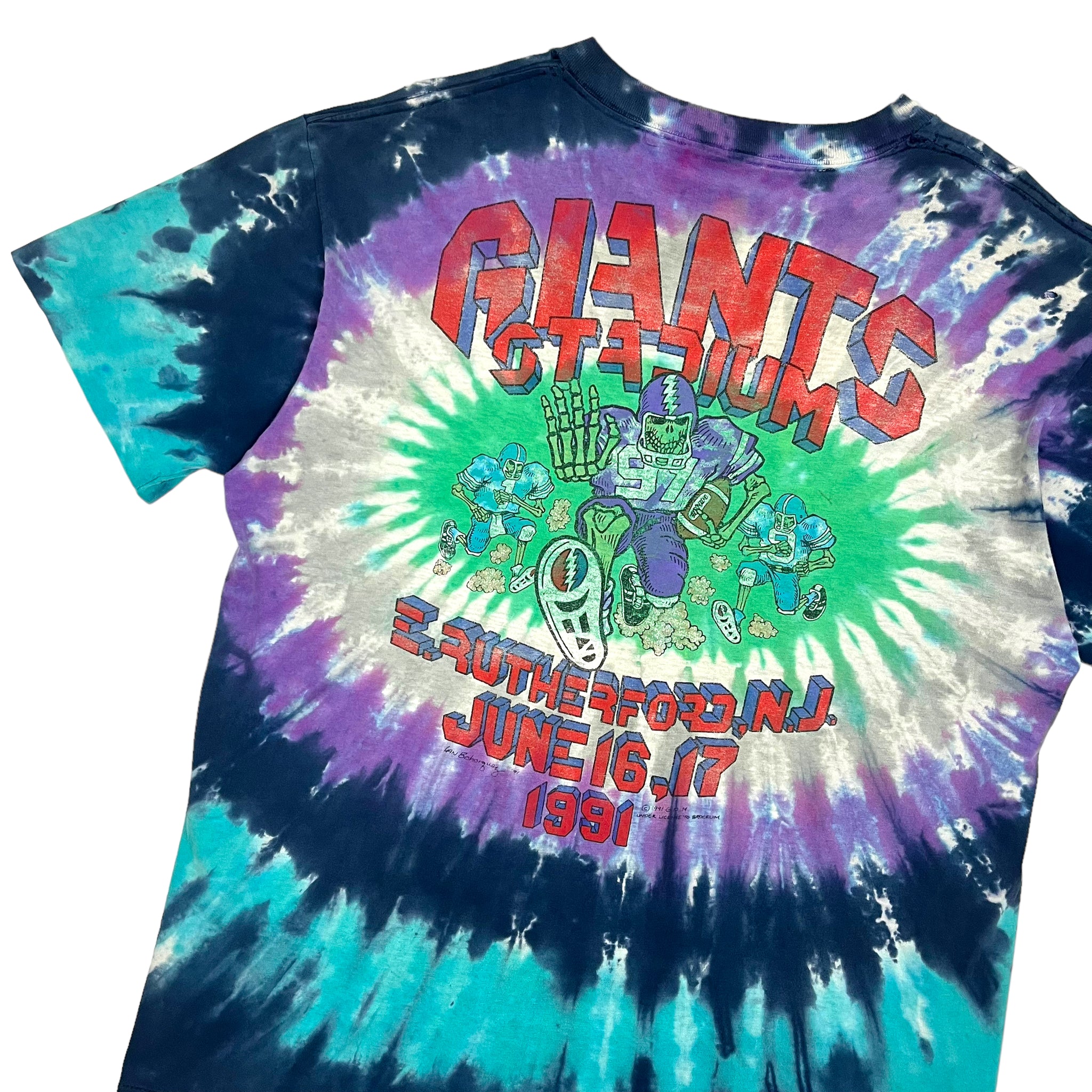 1991 Grateful Dead Giants Stadium Tie Dye Tee - Size XL – Snafu Studios