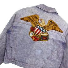 Load image into Gallery viewer, Custom Dyed Americana Denim Jacket - Size S/M
