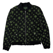 Load image into Gallery viewer, Tripp NYC Pot Leaf Bomber Jacket - Size L
