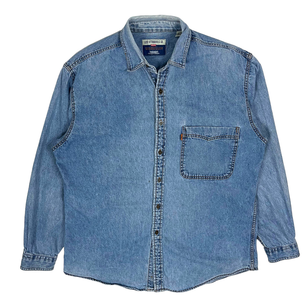 Levi's Orange Tab Denim Shirt - Size XL