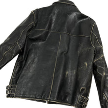 Load image into Gallery viewer, Leather Biker Jacket - Size M/L
