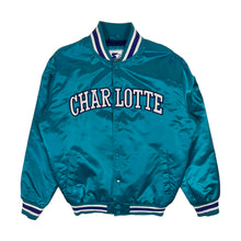 Load image into Gallery viewer, Starter Charlotte Hornets Satin Jacket - Size L
