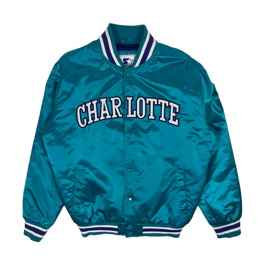 Starter Charlotte Hornets Satin Jacket - Size L