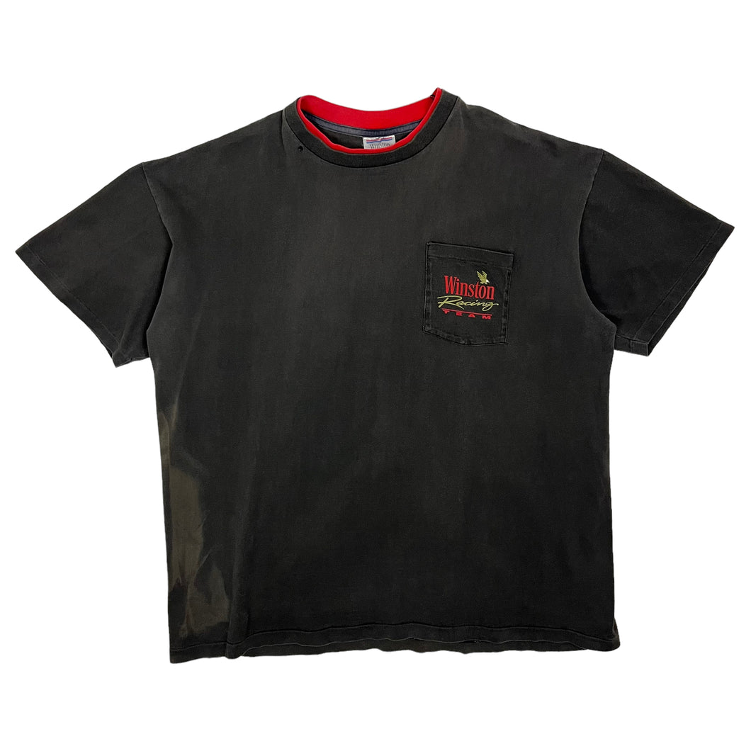 1992 Sun Baked Winston Cigarettes Racing Team Pocket Tee - Size L