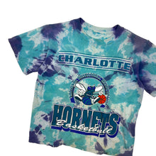 Load image into Gallery viewer, Women&#39;s Charlotte Hornets Tie Dye Baby Tee - Size S
