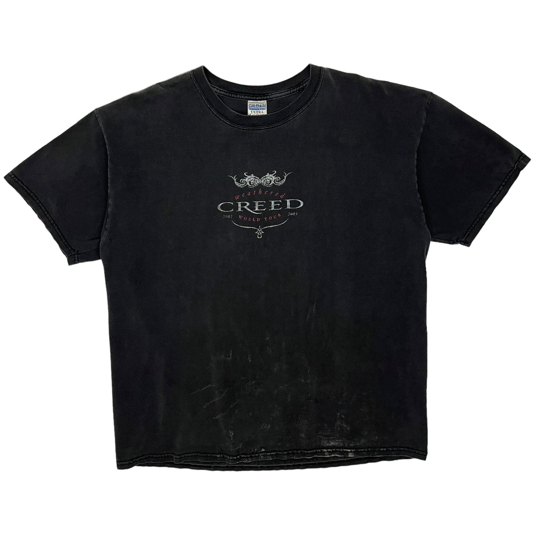 2002 Creed Weathered Word Tour Tee - Size XL