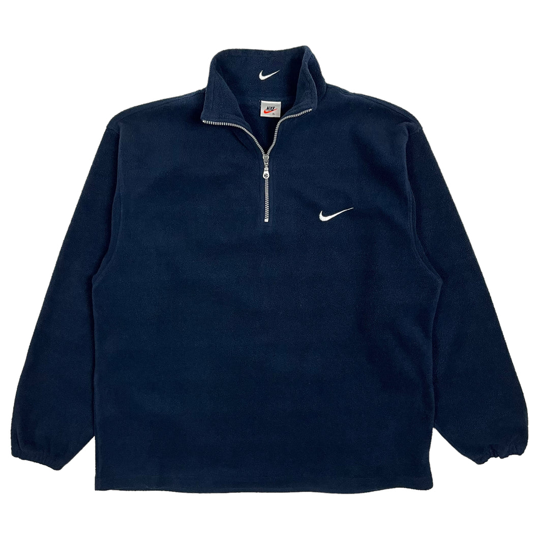 Nike Swoosh Quarter Zip Pullover Fleece - Size XL