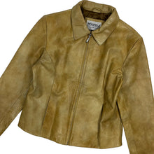 Load image into Gallery viewer, Women&#39;s Leather Bomber Jacket - Size L
