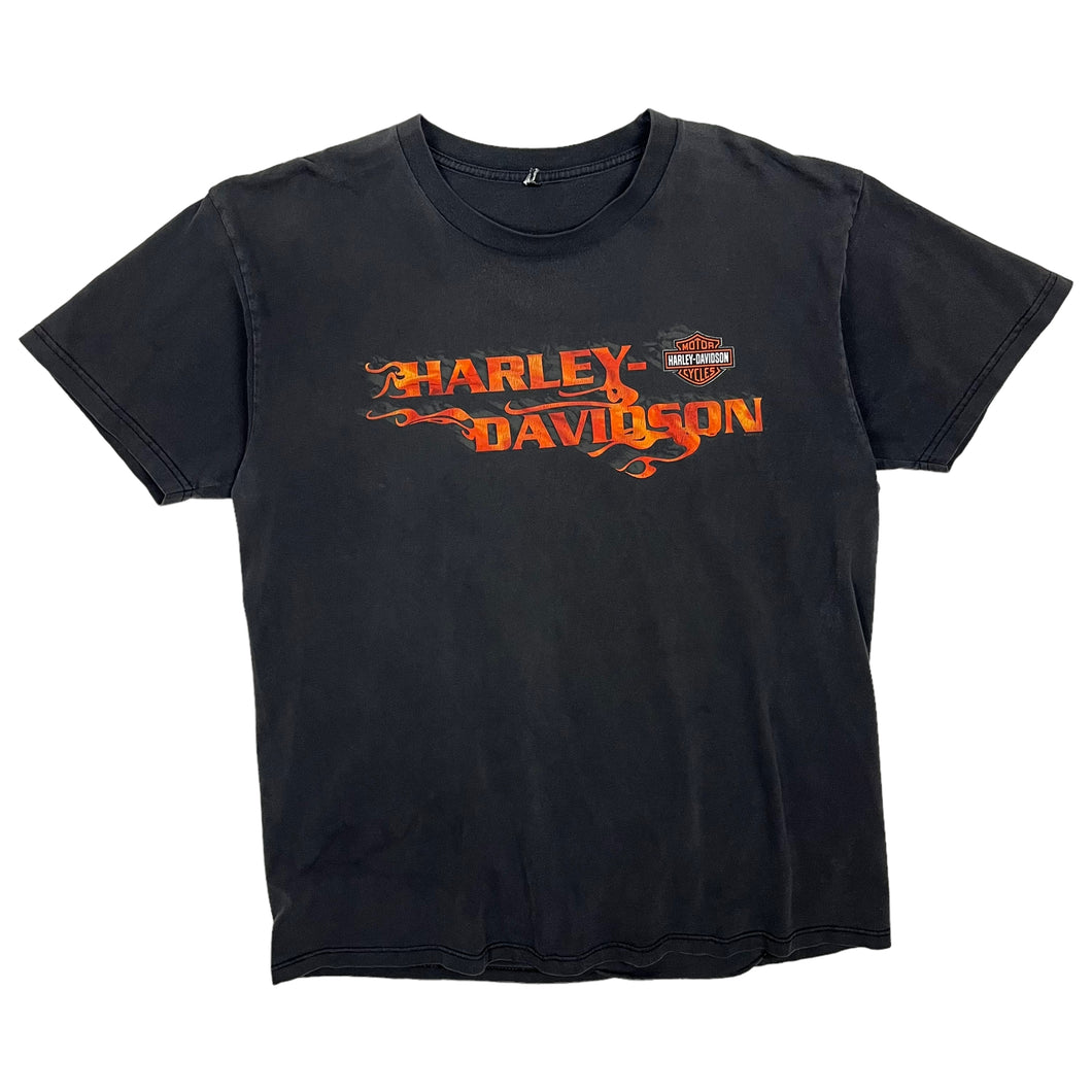 2003 Harley-Davidson Flame Logo Biker Tee - Size XL
