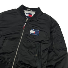 Load image into Gallery viewer, Women&#39;s Tommy Hilfiger Satin Bomber Jacket - Size L
