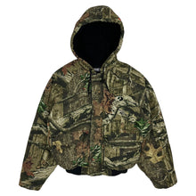 Load image into Gallery viewer, Mossy Oak Realtree Camo Hooded Bomber Jacket - Size S
