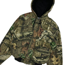 Load image into Gallery viewer, Mossy Oak Realtree Camo Hooded Bomber Jacket - Size S
