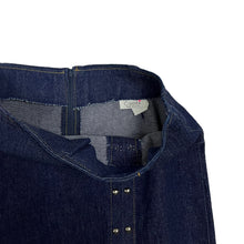 Load image into Gallery viewer, Women&#39;s Denim Studded Pencil Skirt - Size S/M
