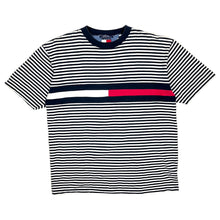 Load image into Gallery viewer, Tommy Hilfiger Stripped Cut &amp; Sew Tee - Size XL
