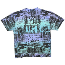 Load image into Gallery viewer, L.A. Gear Clean Living All Over Print Surf Tee - Size XL
