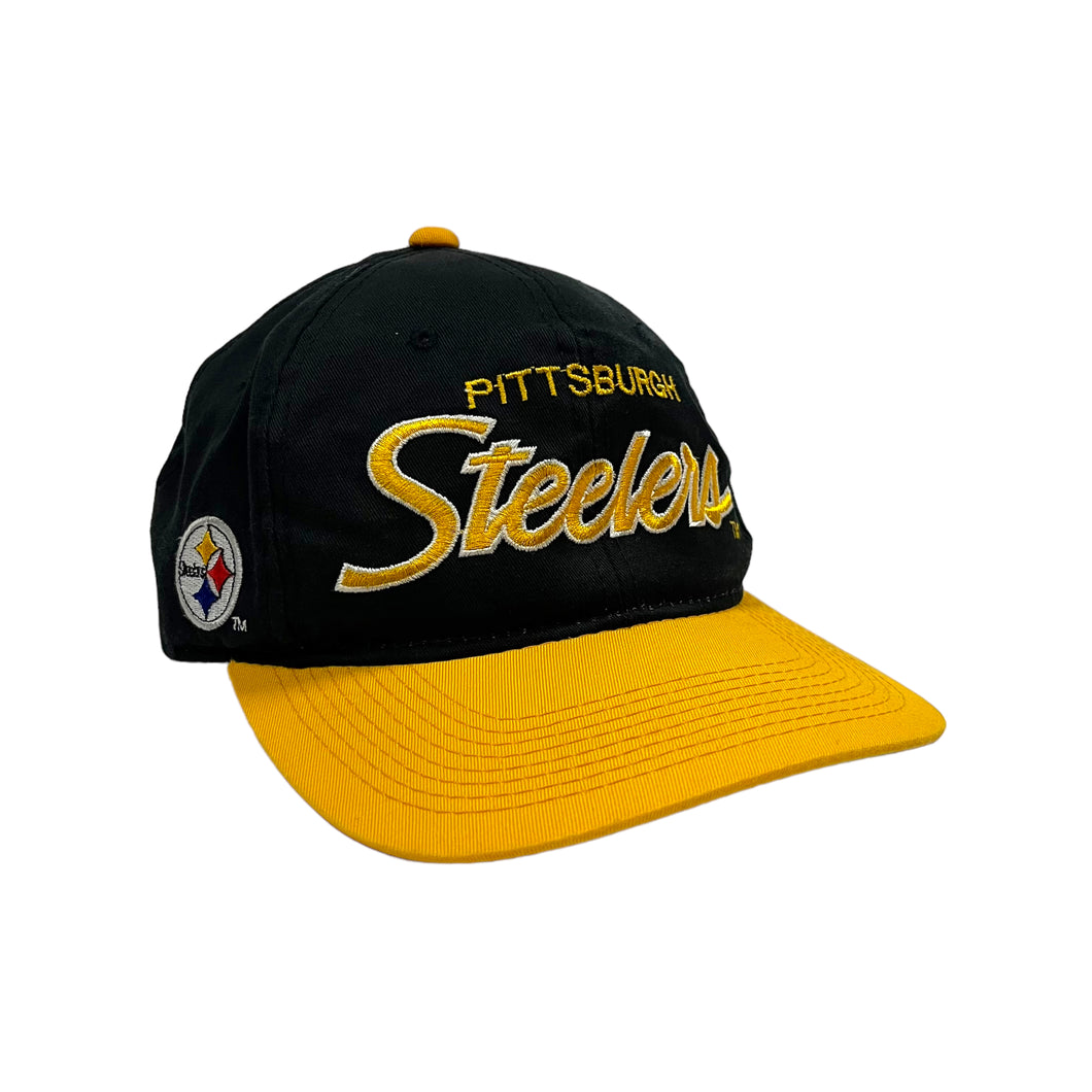 Pittsburgh Steelers Sports Specialties Script Logo Hat - Adjustable