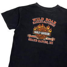Load image into Gallery viewer, Harley-Davidson Flaming Eagle Biker Tee - Size L/XL
