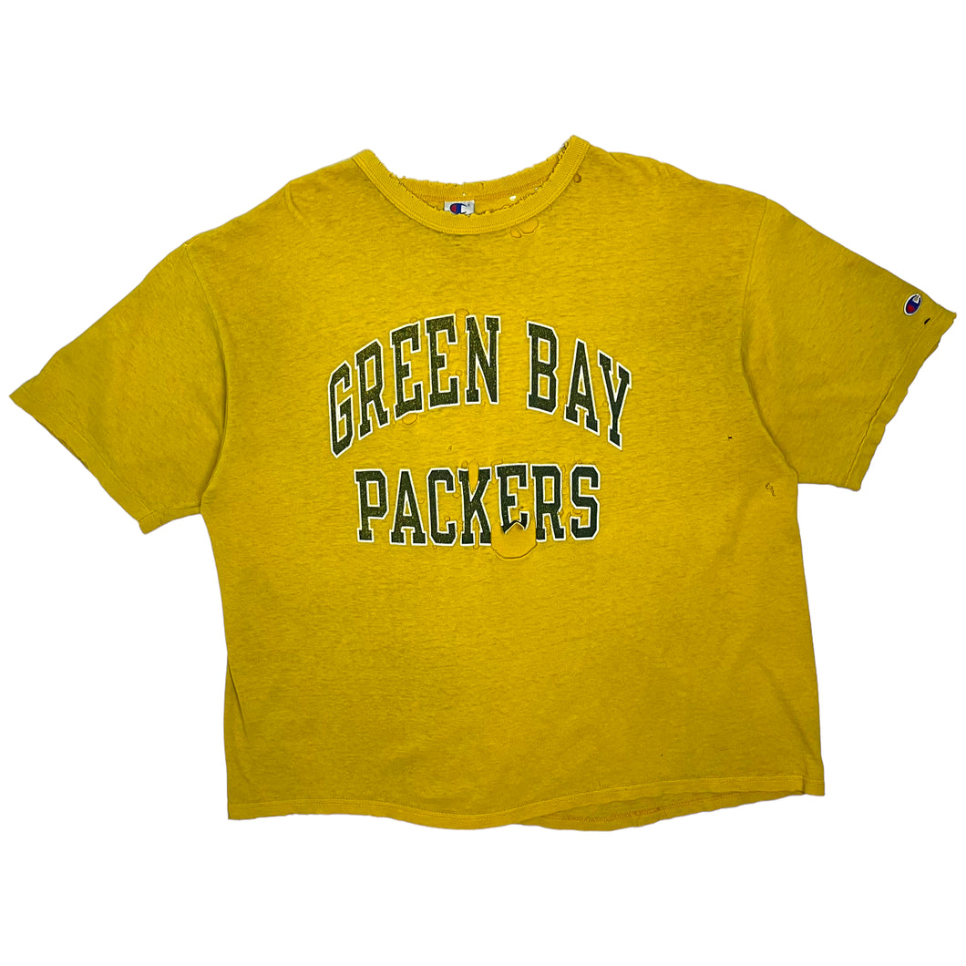 Thrashed Green Bay Packers Champion Tee - Size XL