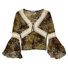 Load image into Gallery viewer, Women&#39;s Boho Ruffled Sleeves Top - Size S
