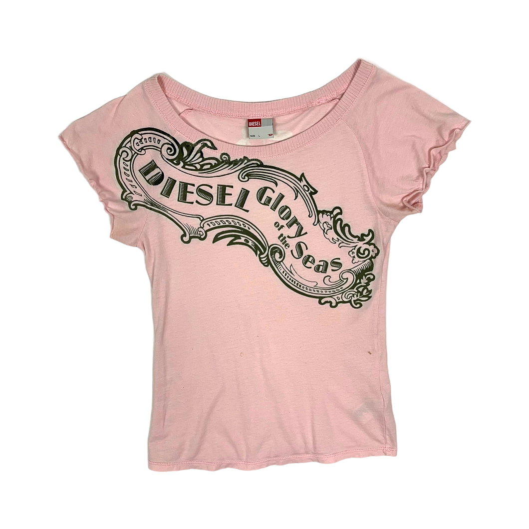 Women's Diesel Glory Of The Seas Tee - Size S
