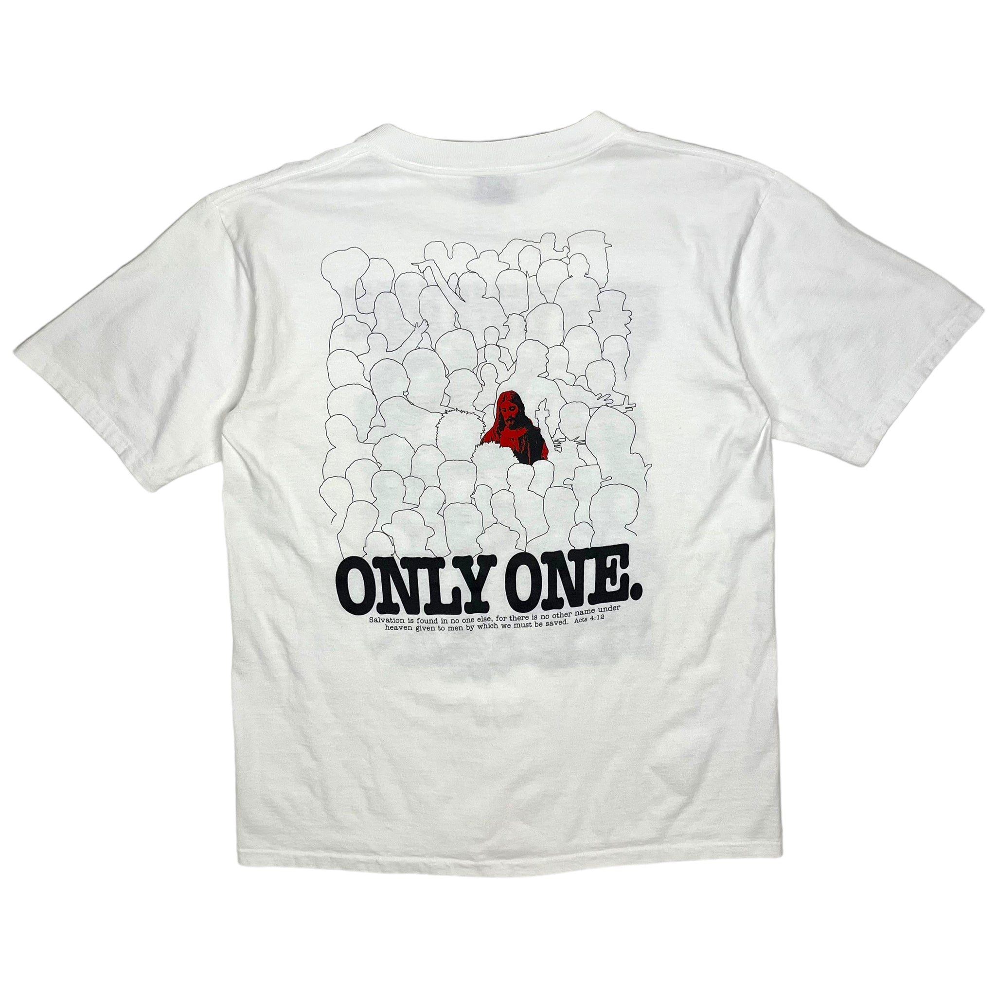 1992 One Of These People Can Save Your Soul Jesus Tee - Size XL 