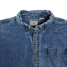 Load image into Gallery viewer, LL Bean Denim Oxford Shirt - Size L

