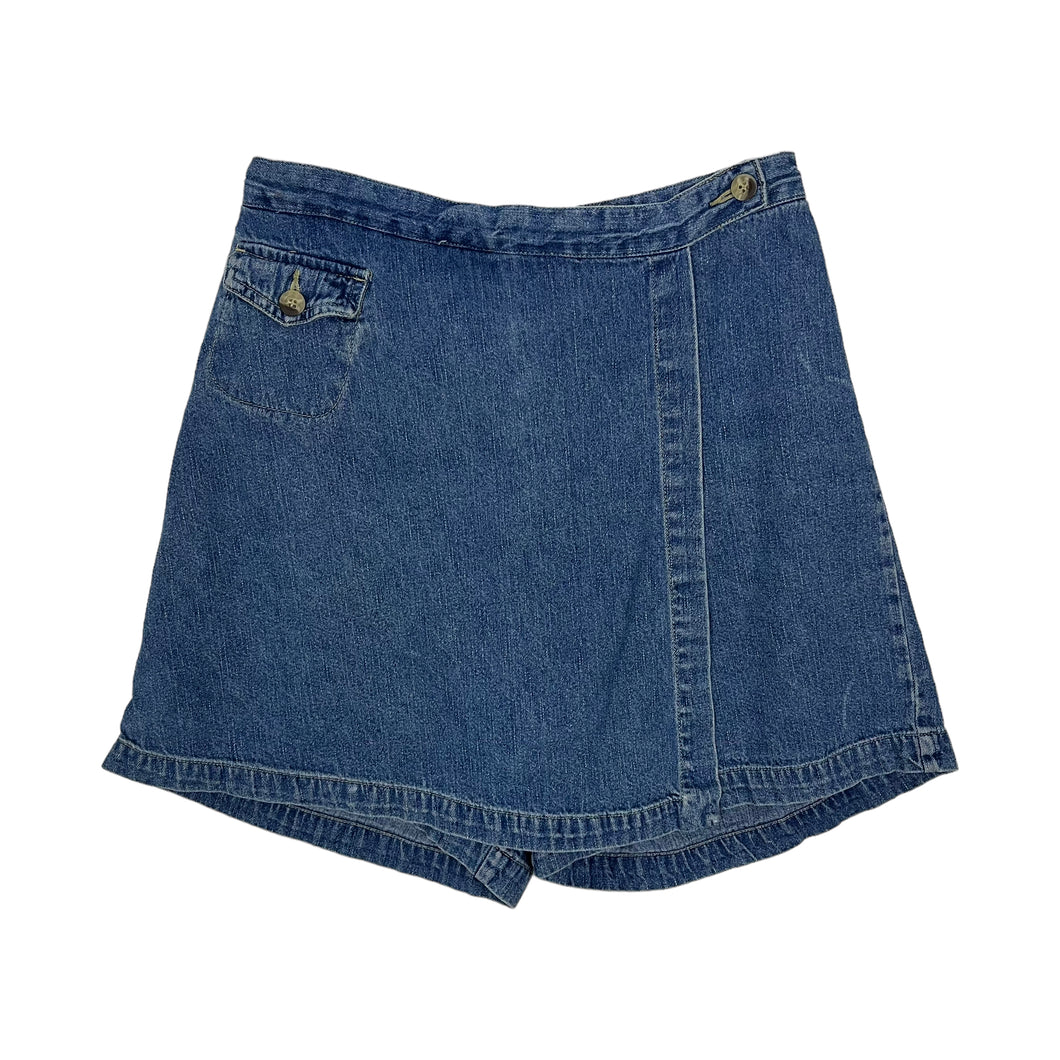Women's Layered Denim Skort - Size S