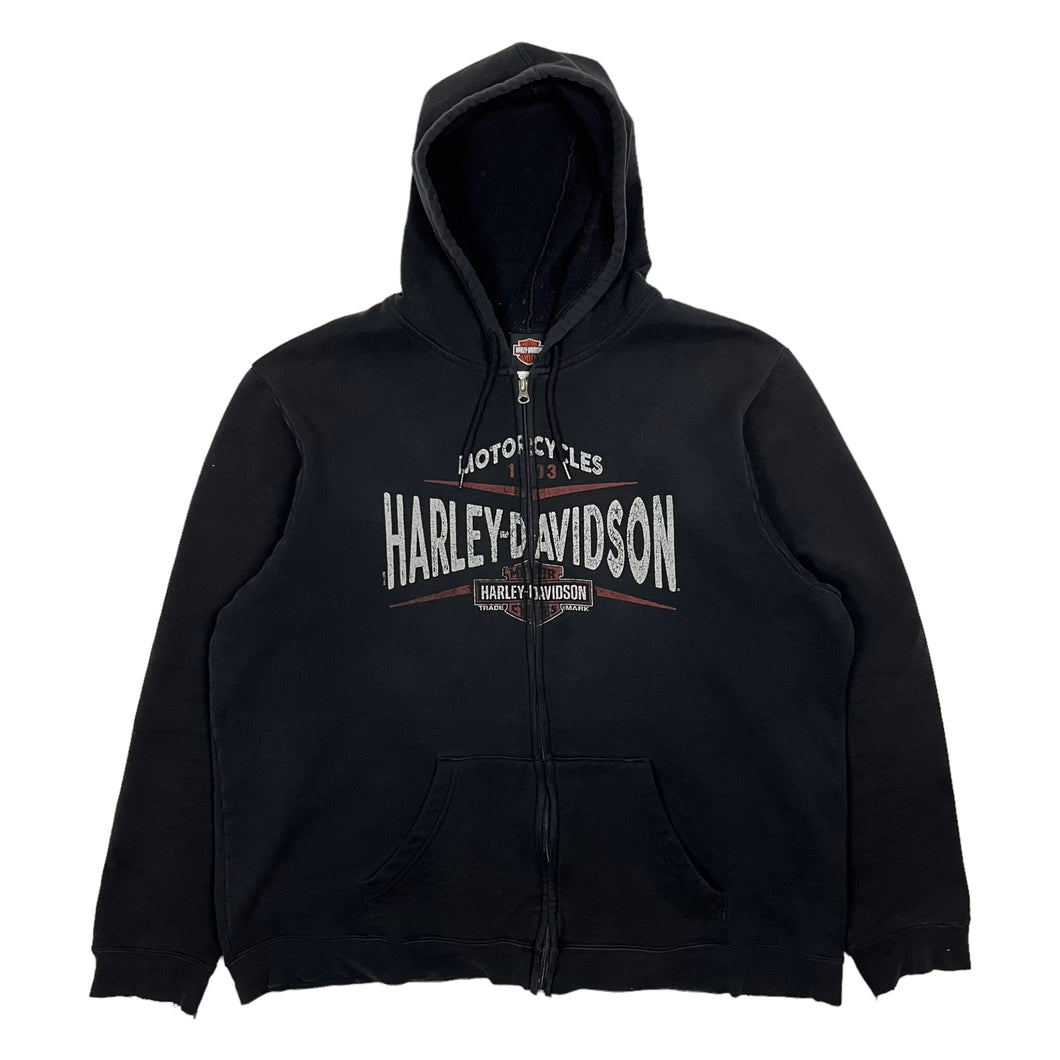 Harley-Davidson Black Zip Up - Size XL