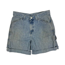 Load image into Gallery viewer, Women&#39;s Lee Riveted Carpenter Cuff Denim Shorts - Size M
