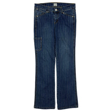 Load image into Gallery viewer, Women&#39;s Low Rise Pinstripe Denim Pants - Size S
