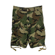 Load image into Gallery viewer, Woodland Camo Civilian Baggy Cargo Shorts - Size 32"
