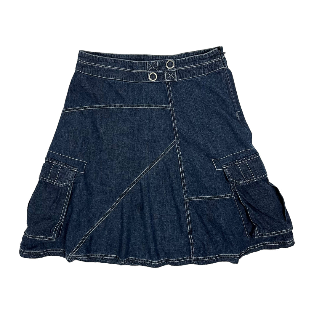 Women's Denim Cargo Skirt - Size S