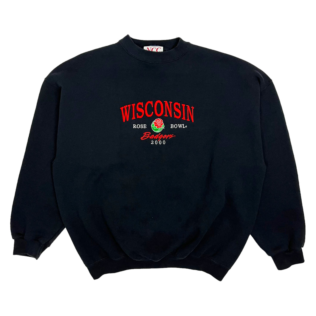 2000 Wisconsin Badgers Rose Bowl Crewneck Sweatshirt - Size L