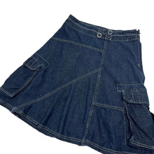 Load image into Gallery viewer, Women&#39;s Denim Cargo Skirt - Size S
