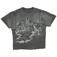 Load image into Gallery viewer, Distressed All Over Print Wolf Pack Tee - Size XXL
