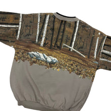 Load image into Gallery viewer, Hunt Scene Henley Sweatshirt - Size XL
