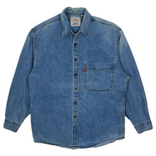 Load image into Gallery viewer, Levi's Orange Tab Denim Button Down Shirt - Size L
