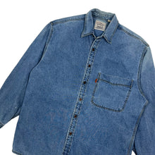 Load image into Gallery viewer, Levi's Orange Tab Denim Button Down Shirt - Size L
