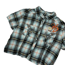 Load image into Gallery viewer, Women&#39;s Harley-Davidson Raw Hem Cropped Shirt - Size XS/S

