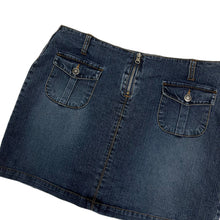 Load image into Gallery viewer, Women&#39;s Front Zip Denim Skirt - Size L
