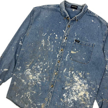 Load image into Gallery viewer, Guess Jeans USA Painters Denim Oxford Shirt - Size XL
