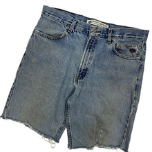 Load image into Gallery viewer, Harley Davidson Raw Hem Denim Shorts - Size 34&quot;
