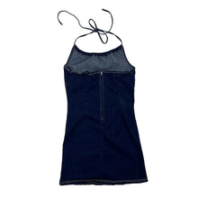 Load image into Gallery viewer, Women&#39;s Indigo Denim Halter Dress - Size L
