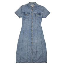 Load image into Gallery viewer, Women&#39;s Denim Buttoned Maxi Dress - Size S

